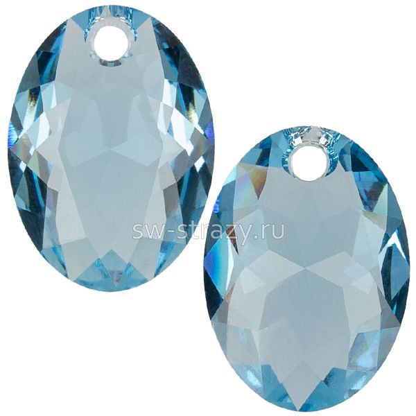 Кулоны 6438 11,5 mm Aquamarine