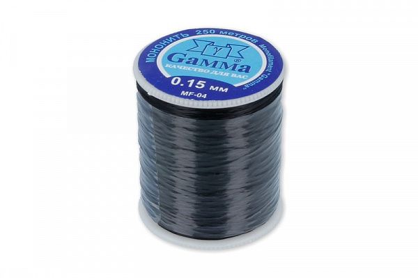 Мононить черная MF-04 0.15 mm 100% нейлон 250 м