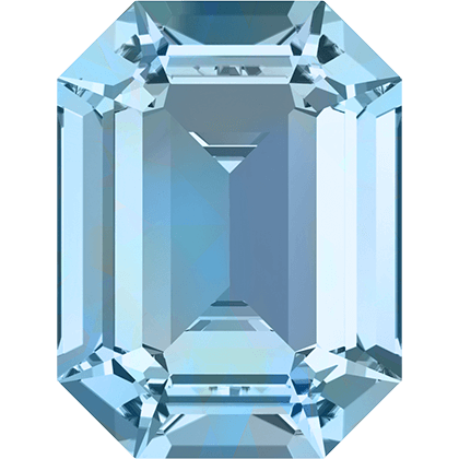 Кристаллы 4610 14x10 mm Aquamarine