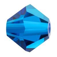 P Rondelle Bead 5328 4 mm cap.blue