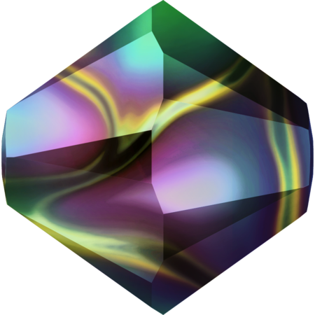 Бусины 5328 6 mm Crystal Rainbow Dark 2X