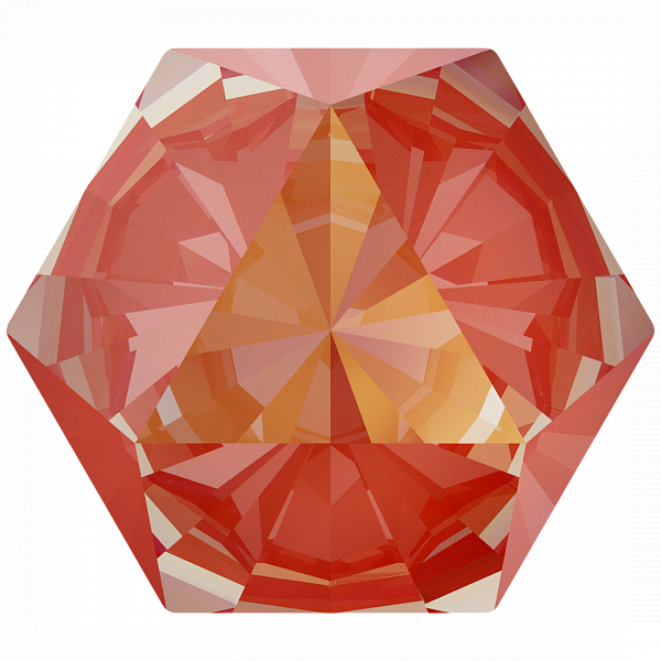 Кристаллы 4699 6x6,9 mm Crystal Orange Glow Delite